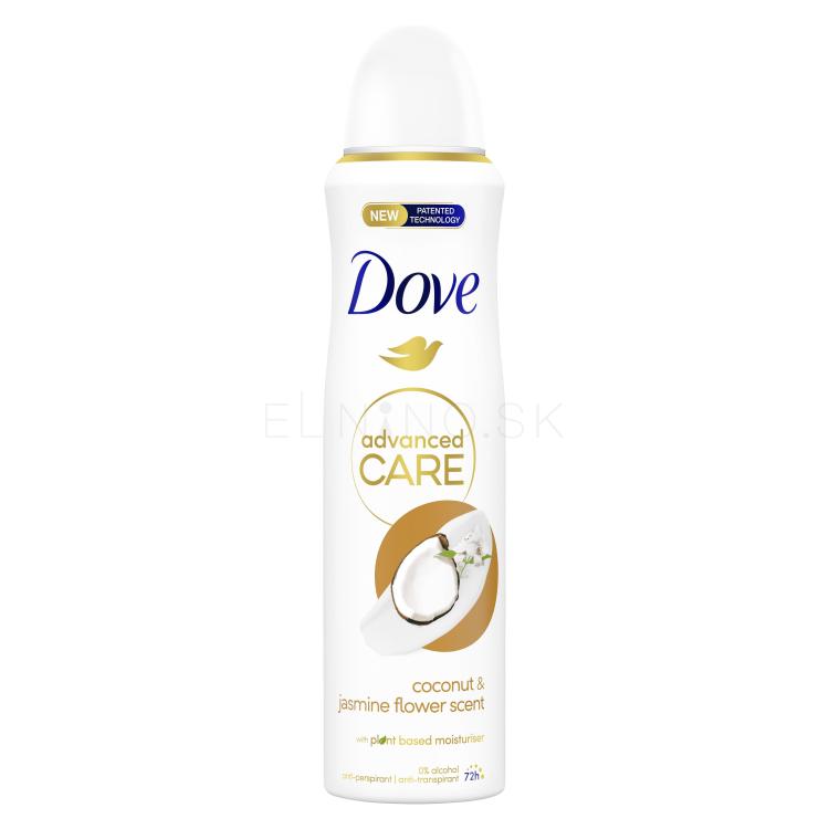 Dove Advanced Care Coconut &amp; Jasmine 72h Antiperspirant pre ženy 150 ml