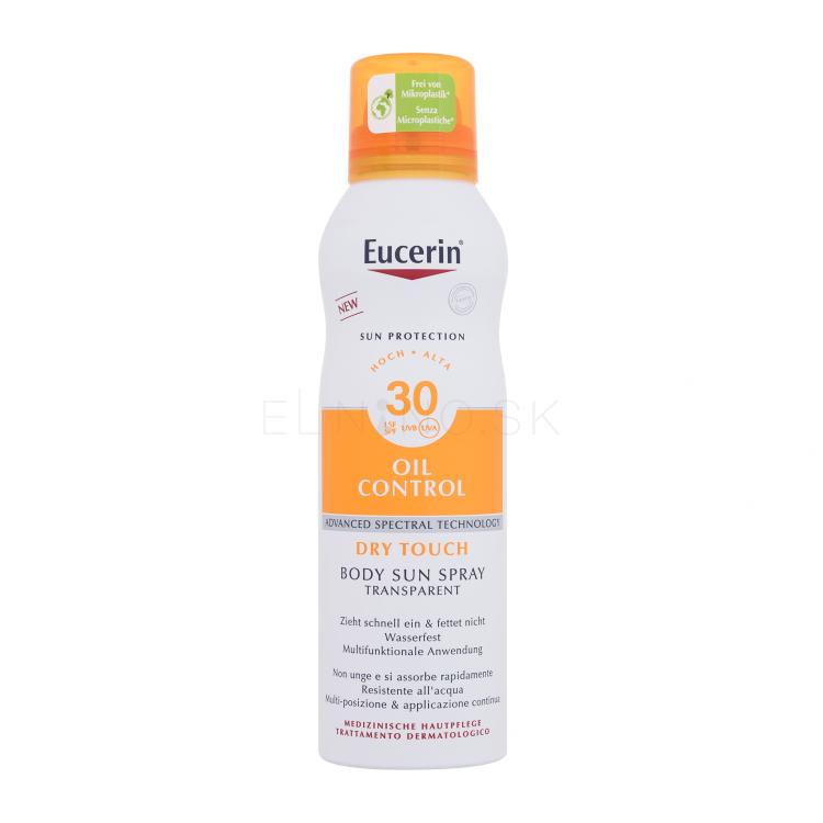 Eucerin Sun Oil Control Body Sun Spray Dry Touch SPF30 Opaľovací prípravok na telo 200 ml