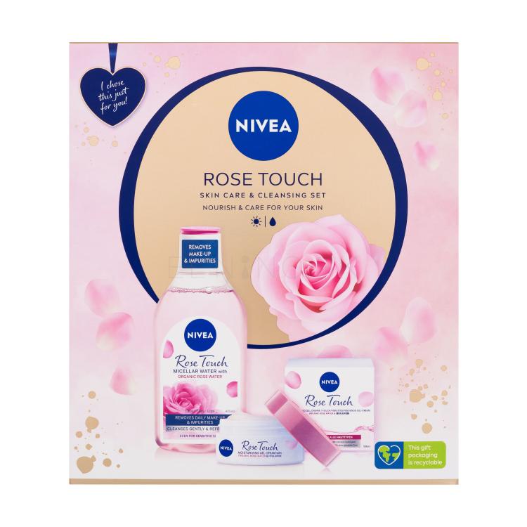 Nivea Rose Touch Darčeková kazeta micelárna voda Rose Touch 400 ml + denný gél-krém Rose Touch 50 ml