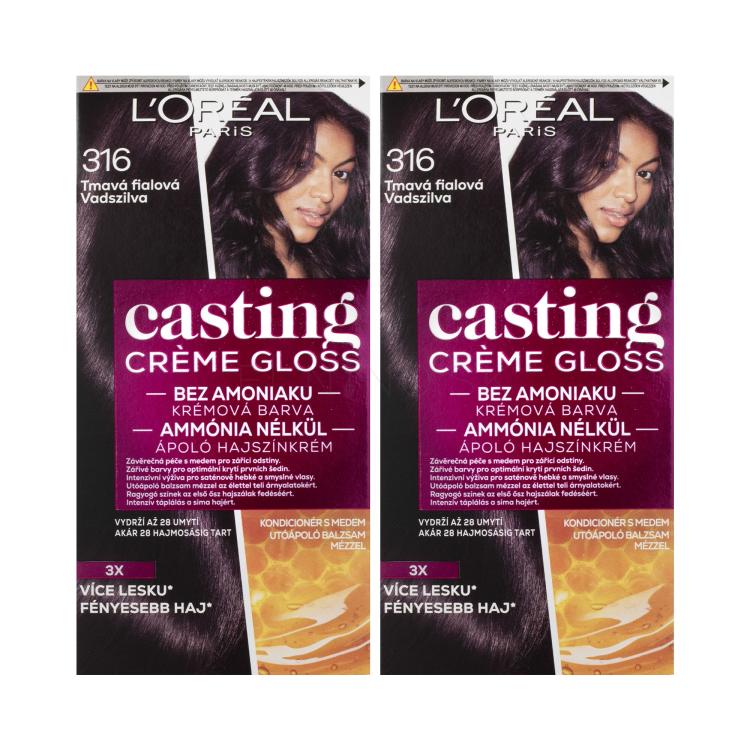 Set Farba na vlasy L&#039;Oréal Paris Casting Creme Gloss