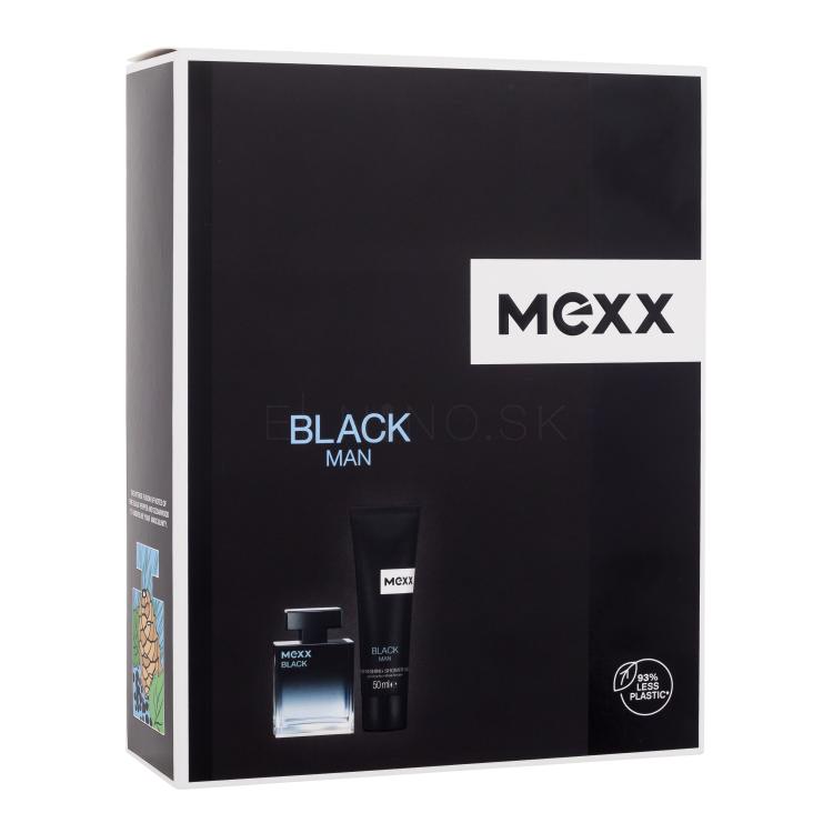 Mexx Black Man Darčeková kazeta Edt 30ml + 50ml sprchový gel