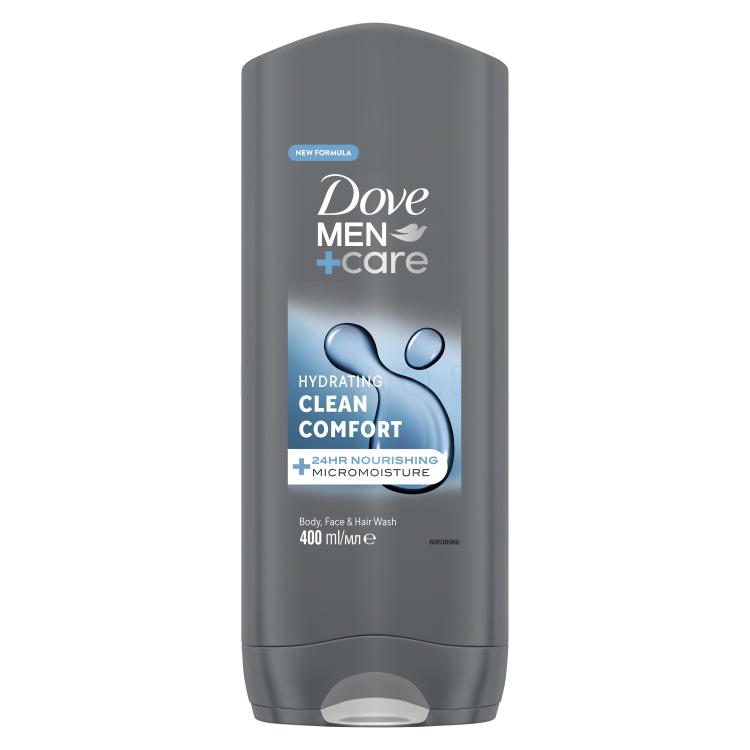 Dove Men + Care Hydrating Clean Comfort Sprchovací gél pre mužov 400 ml