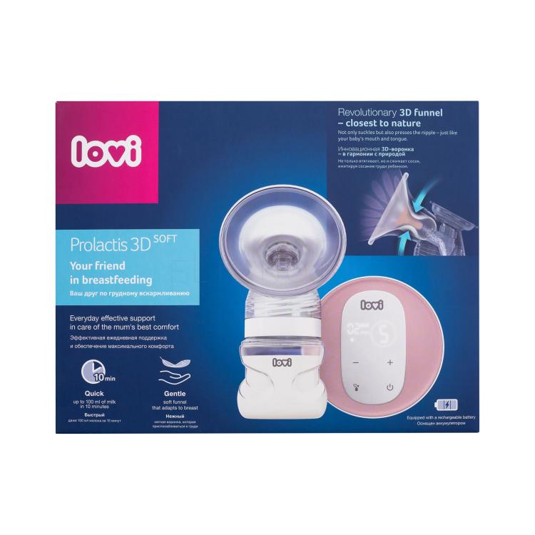 LOVI Prolactis 3D Soft Two-phase Electric Breast Pump Odsávačka mlieka pre ženy 1 ks