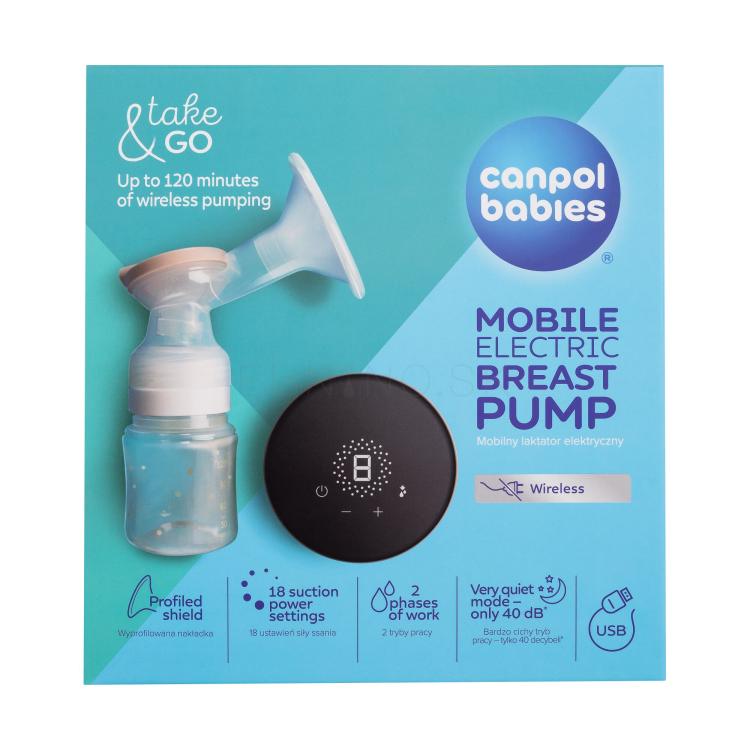 Canpol babies Take &amp; Go Mobile Electric Breast Pump Odsávačka mlieka pre ženy 1 ks