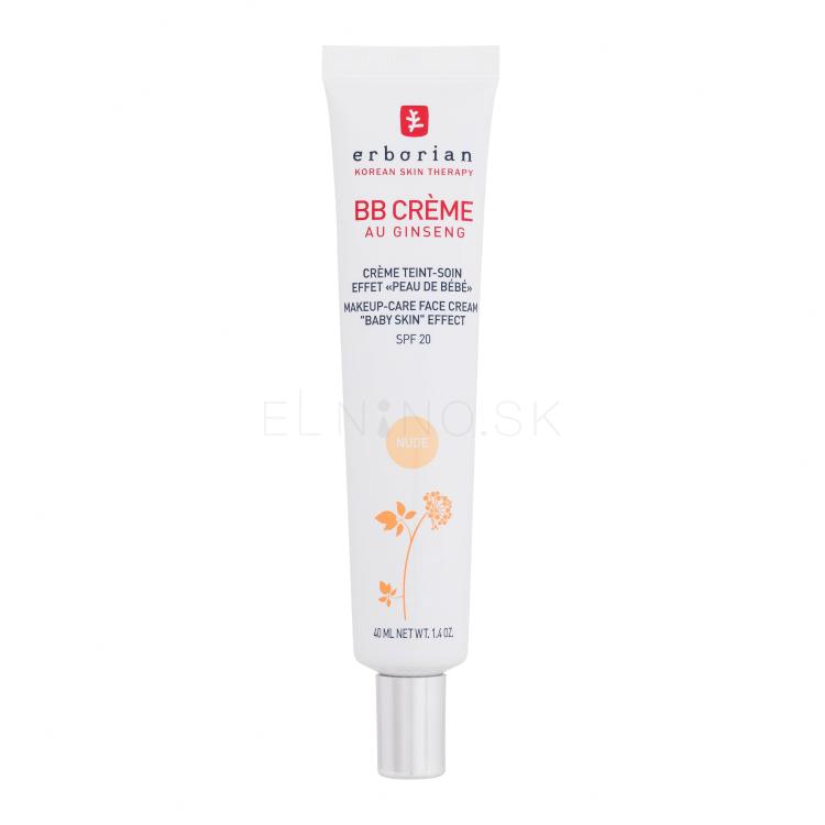 Erborian BB Crème Makeup-Care Face Cream SPF20 BB krém pre ženy 40 ml Odtieň Nude