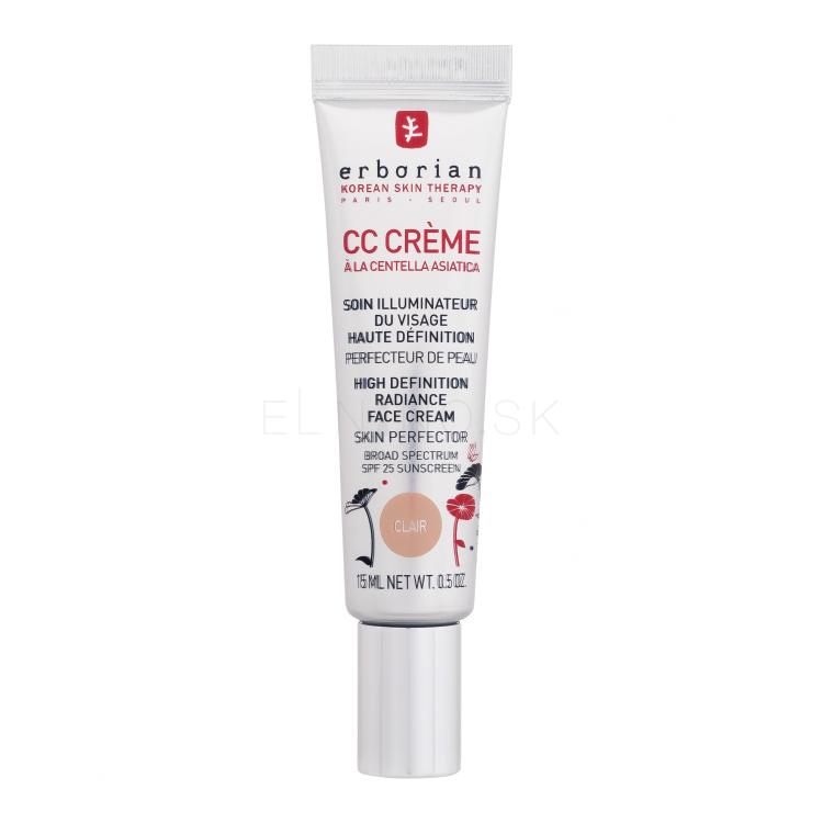 Erborian CC Crème High Definition Radiance Face Cream CC krém pre ženy 15 ml Odtieň Clair