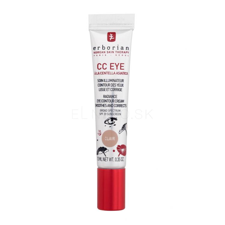 Erborian CC Eye Radiance Eye Contour Cream CC krém pre ženy 10 ml Odtieň Clair