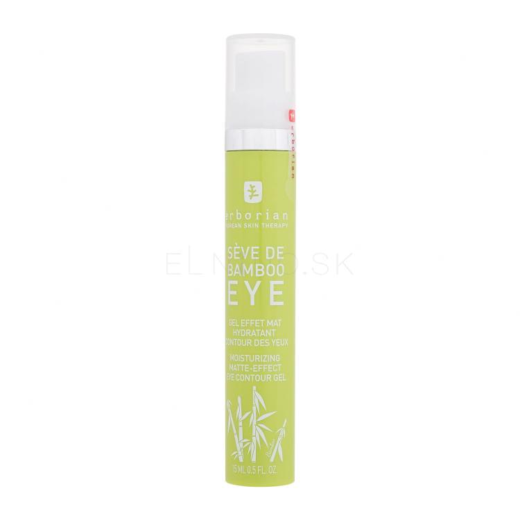 Erborian Bamboo Moisturising Matte-Effect Eye Contour Gel Očný gél pre ženy 15 ml