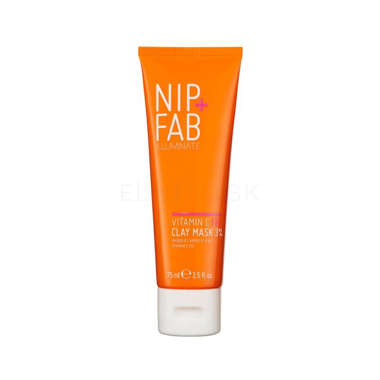 NIP+FAB Illuminate Vitamin C Fix Clay Mask 3% Pleťová maska pre ženy 75 ml