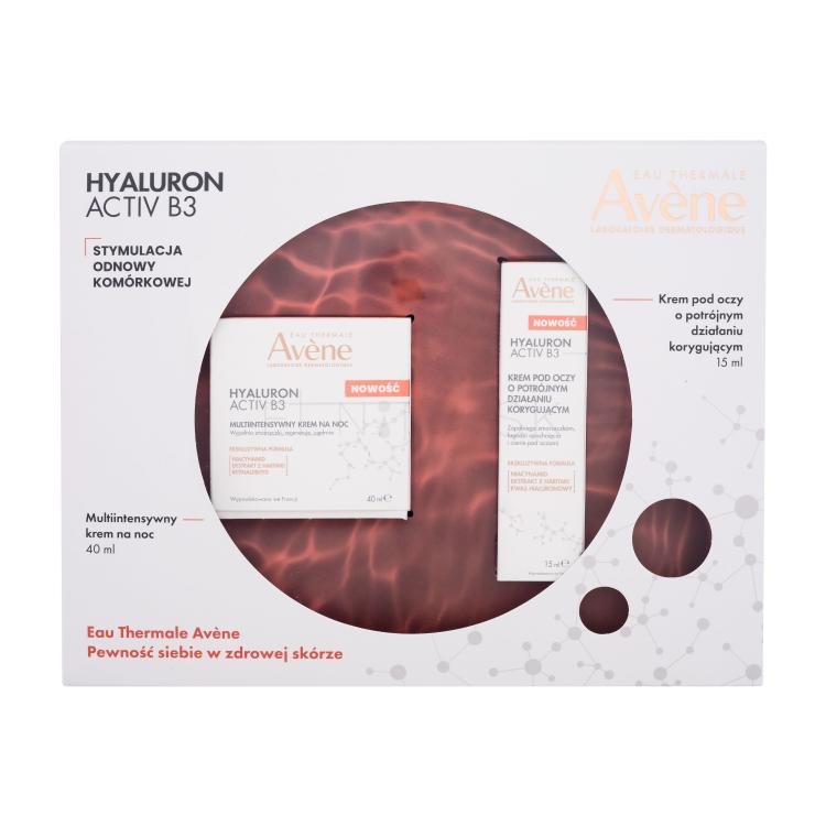 Avene Hyaluron Activ B3 Darčeková kazeta nočný pleťový krém Hyaluron Activ B3 Multi-Intensive Night Cream 40 ml + očný krém Hyaluron Activ B3 Triple Correction Eye Cream 15 ml