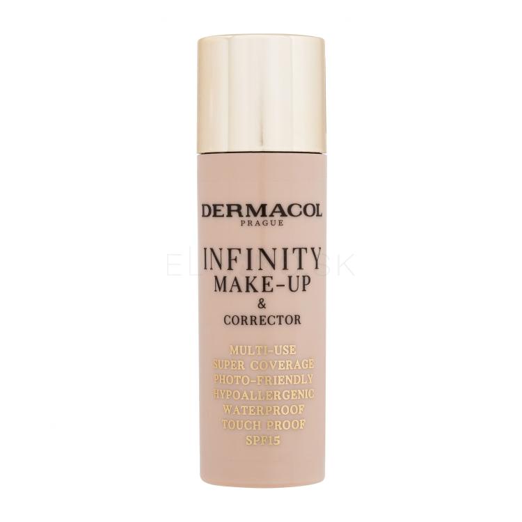 Dermacol Infinity Make-Up &amp; Corrector Make-up pre ženy 20 g Odtieň 01 Fair