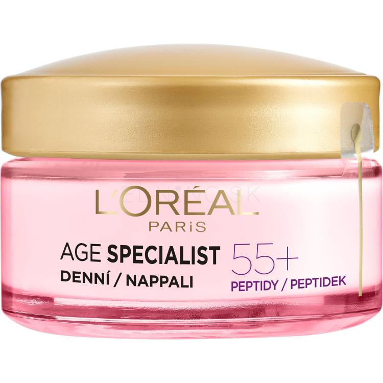 L&#039;Oréal Paris Age Specialist 55+ Anti-Wrinkle Brightening Care Denný pleťový krém pre ženy 50 ml