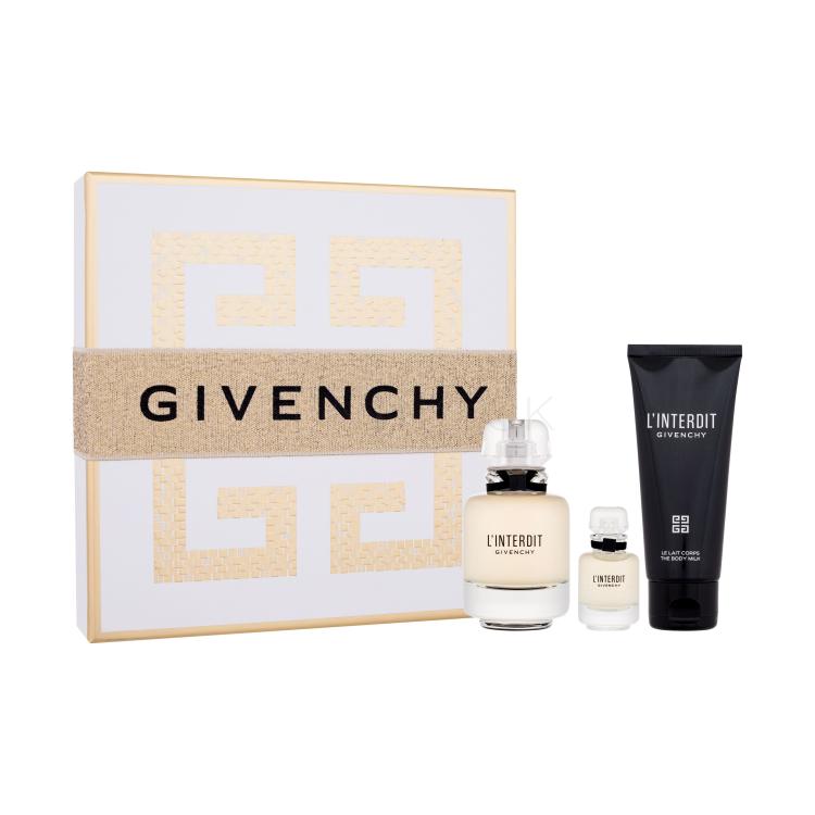 Givenchy L&#039;Interdit Darčeková kazeta parfumovaná voda 50 ml + parfumovaná voda 10 ml + telové mlieko 75 ml