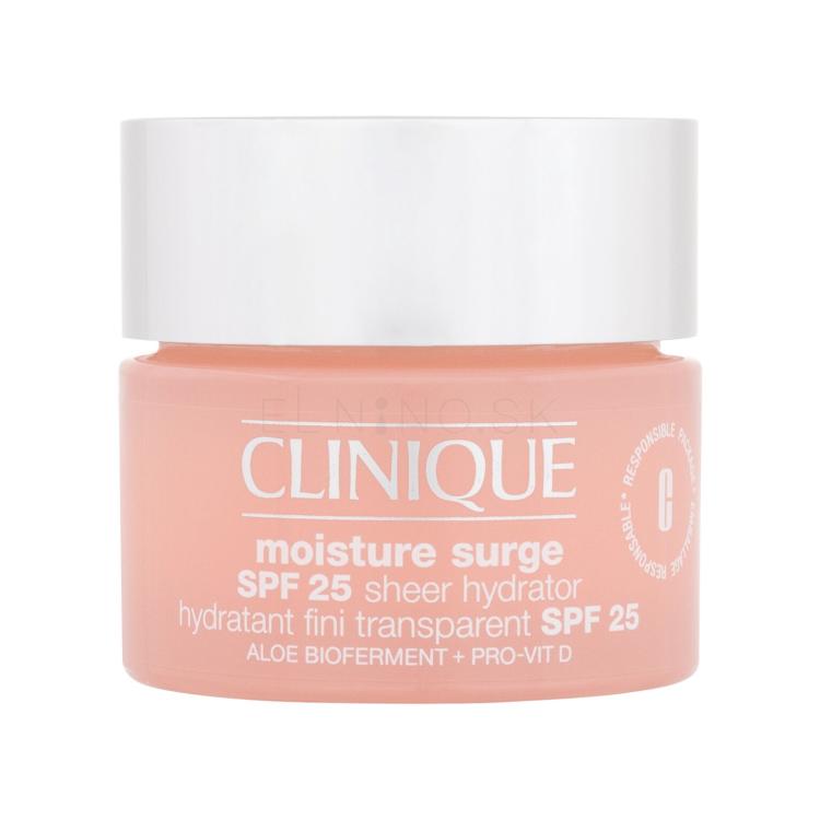 Clinique Moisture Surge Sheer Hydrator SPF25 Denný pleťový krém pre ženy 50 ml