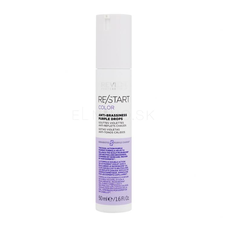 Revlon Professional Re/Start Color Anti-Brassiness Purple Drops Sérum na vlasy pre ženy 50 ml
