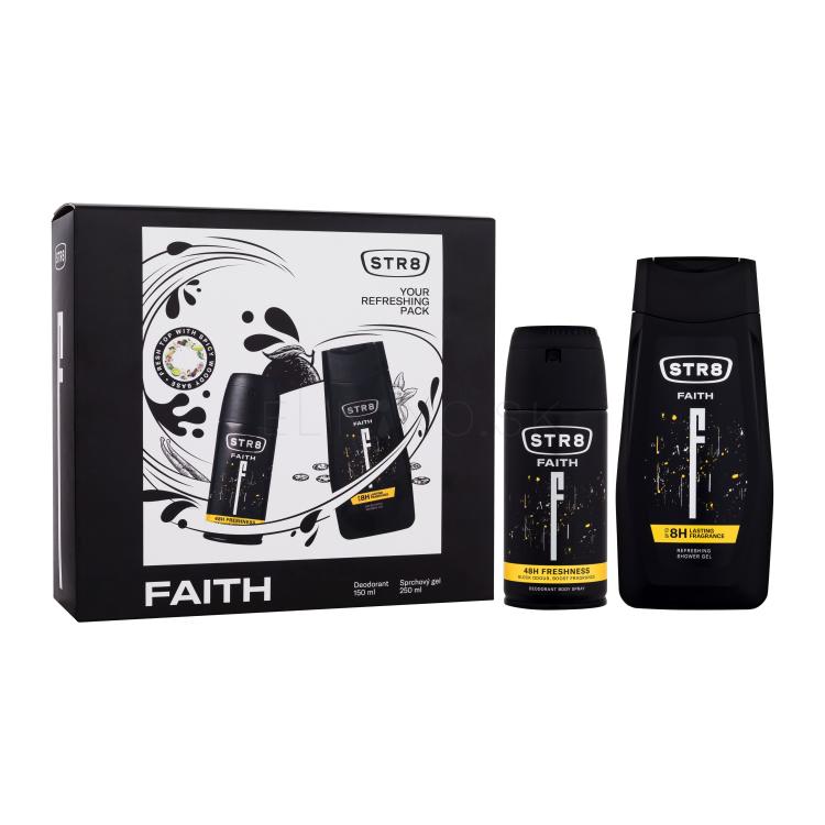 STR8 Faith 48h Darčeková kazeta dezodorant 150 ml + sprchovací gél 250 ml