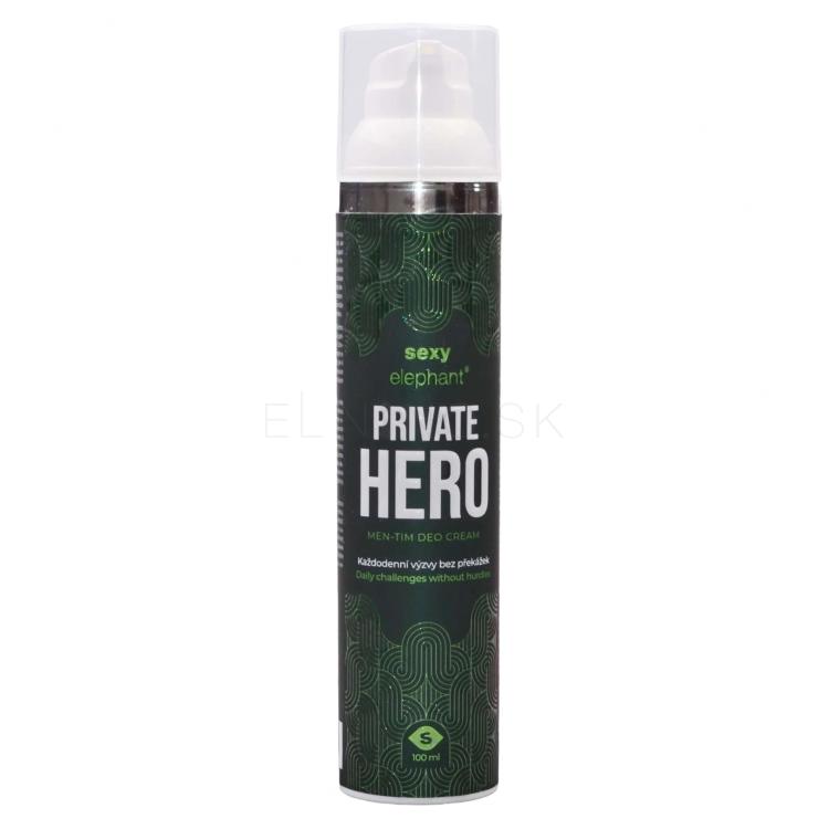 Sexy Elephant Private Hero Men-Tim Deo Cream Dezodorant pre mužov 100 ml