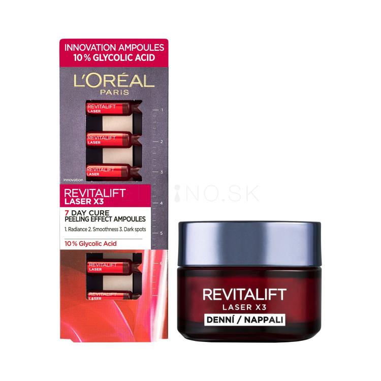 Set Pleťové sérum L&#039;Oréal Paris Revitalift Laser X3 7 Day Cure + Denný pleťový krém L&#039;Oréal Paris Revitalift Laser X3 Day Cream