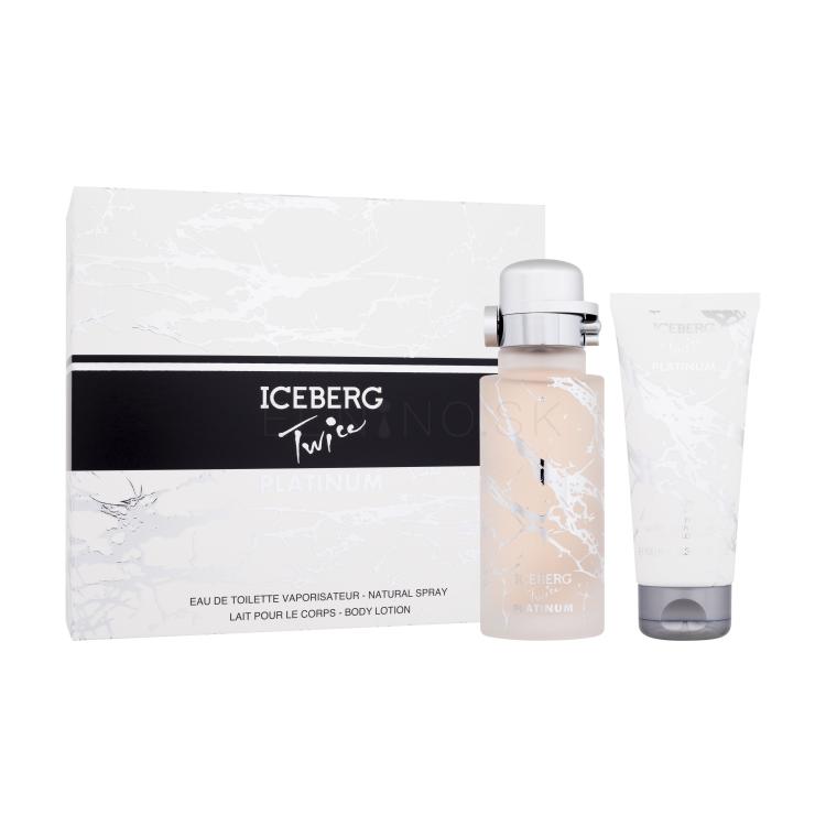 Iceberg Twice Platinum Darčeková kazeta toaletná voda 125 ml + telové mlieko 100 ml