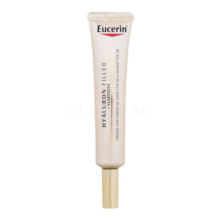 Eucerin Hyaluron-Filler + Elasticity SPF20 Očný krém pre ženy 15 ml