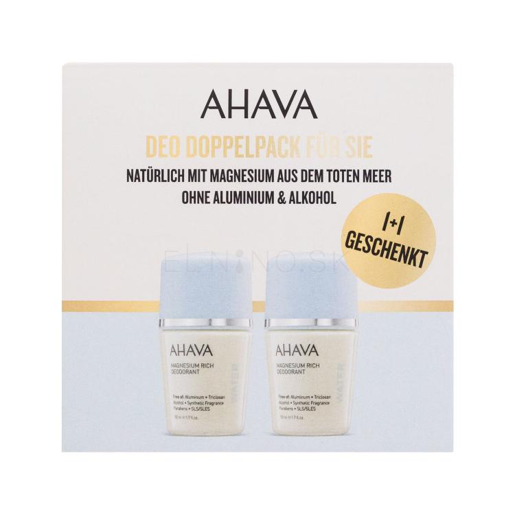 AHAVA Deadsea Water Magnesium Rich Dezodorant pre ženy Set