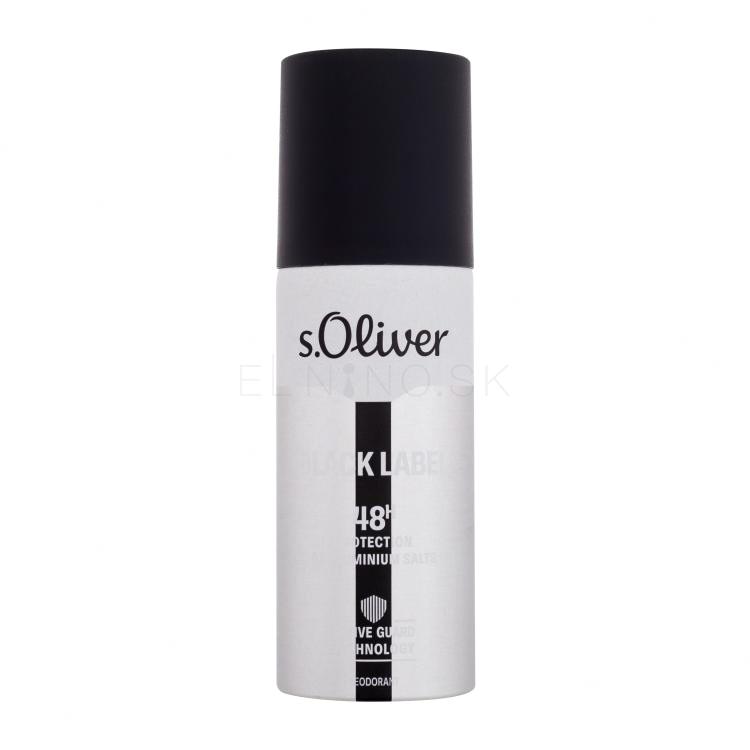 s.Oliver Black Label 48H Dezodorant pre mužov 150 ml