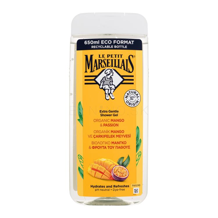Le Petit Marseillais Extra Gentle Shower Gel Organic Mango &amp; Passion Sprchovací gél 650 ml