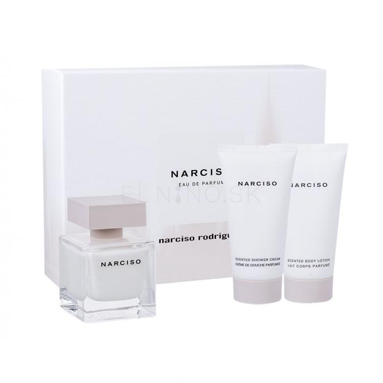 Narciso Rodriguez Narciso Darčeková kazeta parfumovaná voda 50 ml + telové mlieko 50 ml + sprchovací krém 50 ml
