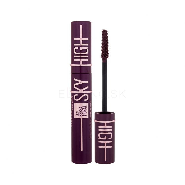 Maybelline Lash Sensational Sky High Špirála pre ženy 7,2 ml Odtieň Burgundy Haze