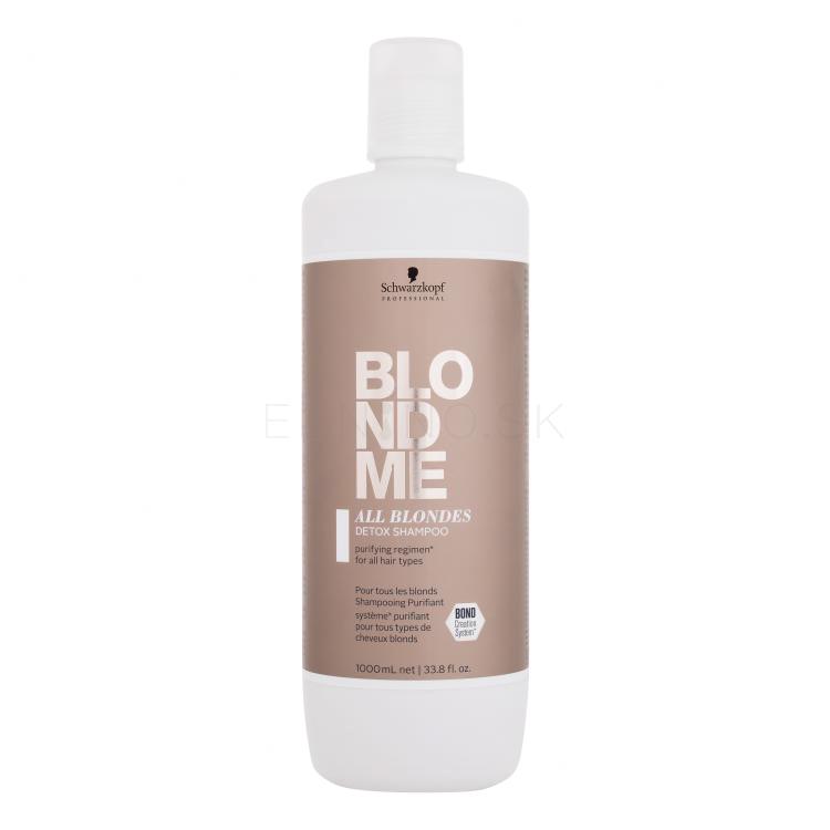 Schwarzkopf Professional Blond Me All Blondes Detox Shampoo Šampón pre ženy 1000 ml