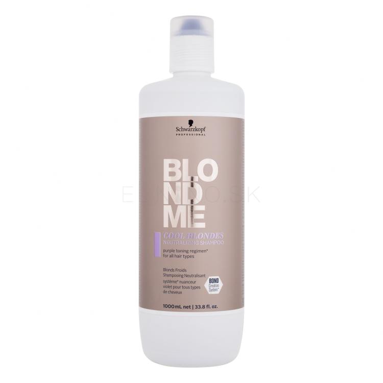 Schwarzkopf Professional Blond Me Cool Blondes Neutralizing Shampoo Šampón pre ženy 1000 ml