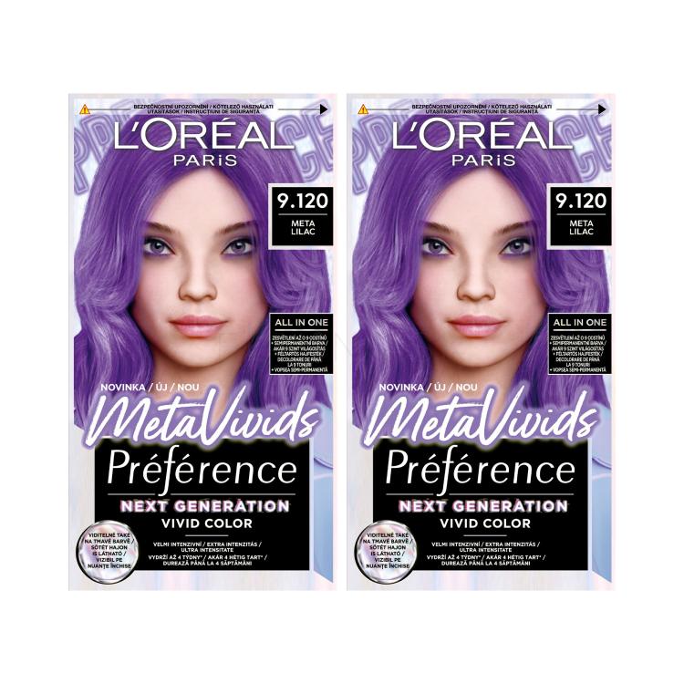 Set Farba na vlasy L&#039;Oréal Paris Préférence Meta Vivids