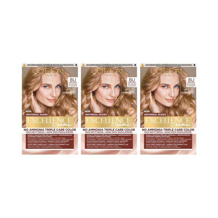 Set Farba na vlasy L&#039;Oréal Paris Excellence Creme Triple Protection