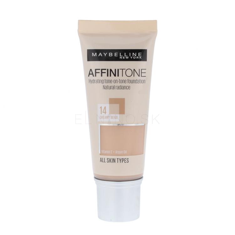 Maybelline Affinitone Make-up pre ženy 30 ml Odtieň 14 Creamy Beige