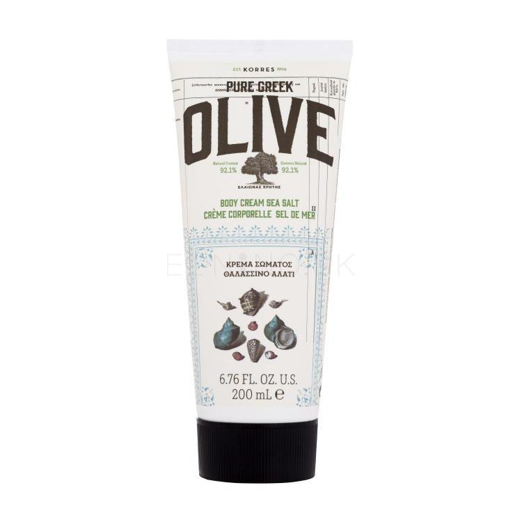 Korres Pure Greek Olive Body Cream Sea Salt Telový krém pre ženy 200 ml