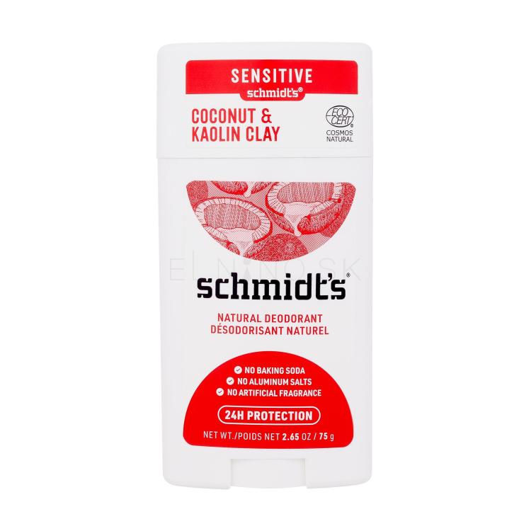 schmidt&#039;s Coconut &amp; Kaolin Clay Natural Deodorant Dezodorant pre ženy 75 g