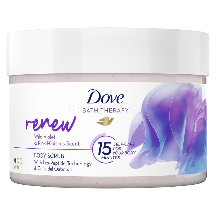 Dove Bath Therapy Renew Body Scrub Telový peeling pre ženy 295 ml
