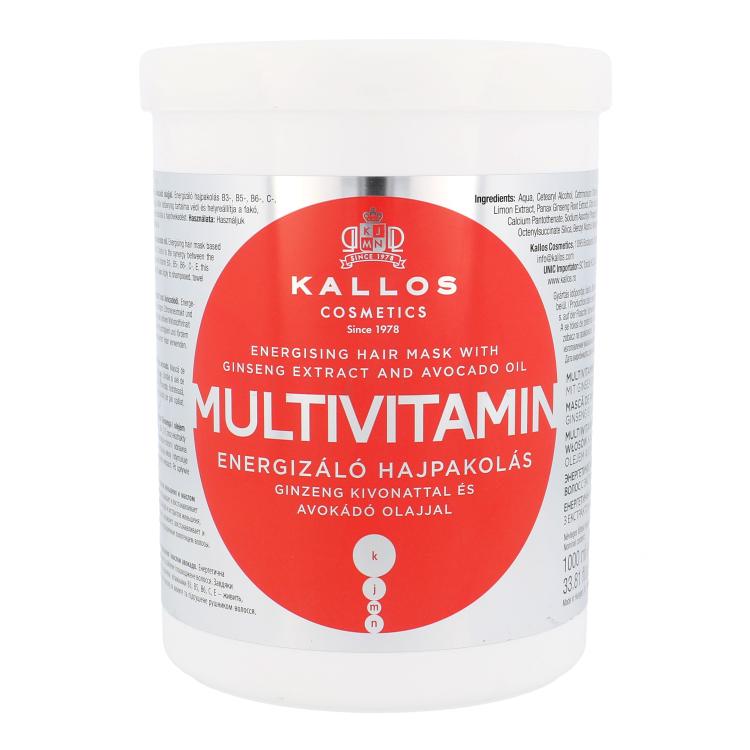 Kallos Cosmetics Multivitamin Maska na vlasy pre ženy 1000 ml
