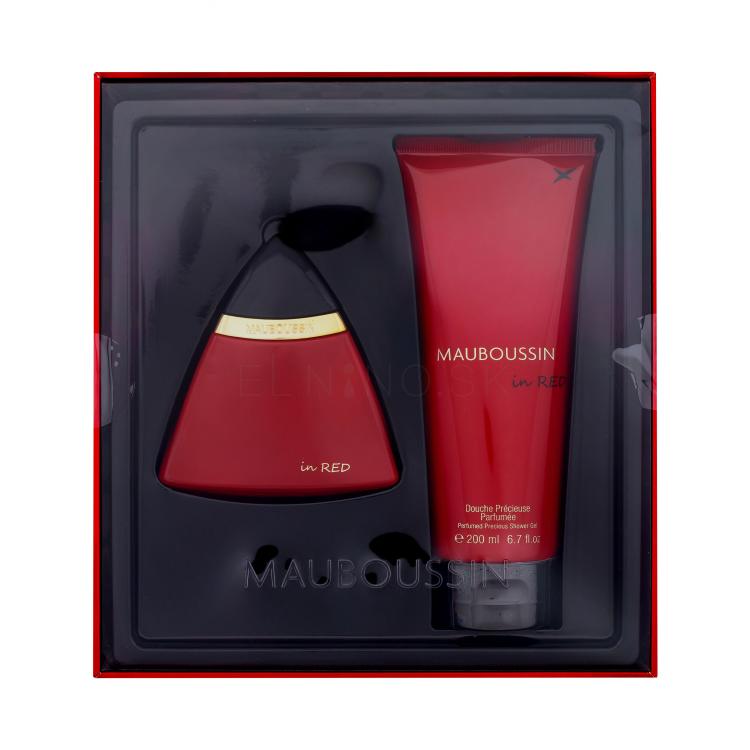 Mauboussin Mauboussin in Red Darčeková kazeta parfumovaná voda 100 ml + sprchovací gél 200 ml