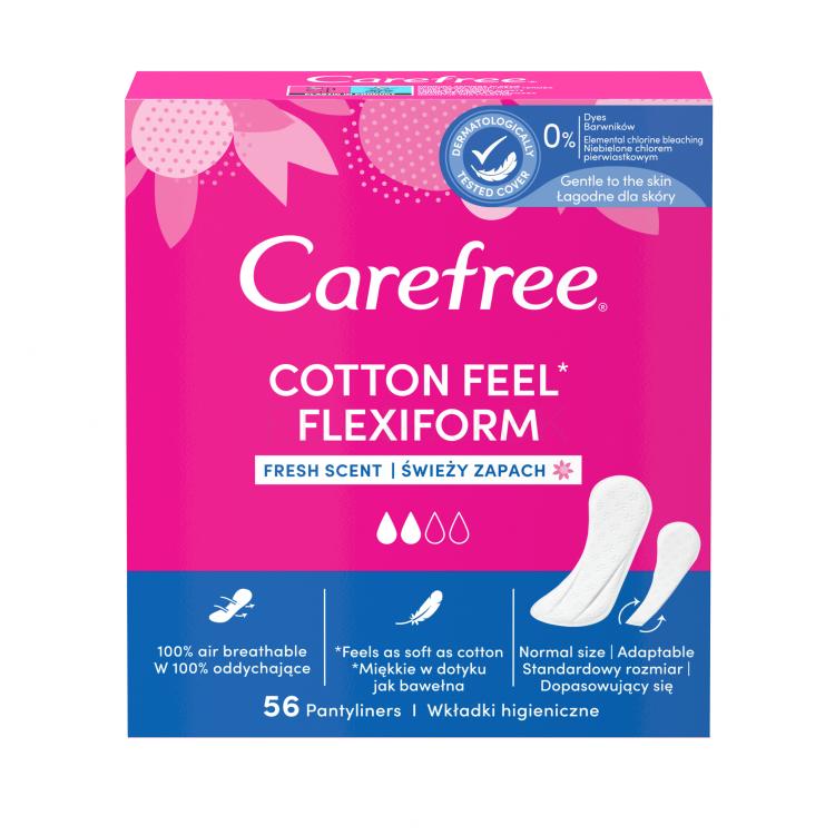 Carefree Cotton Feel Flexiform Fresh Scent Slipová vložka pre ženy Set