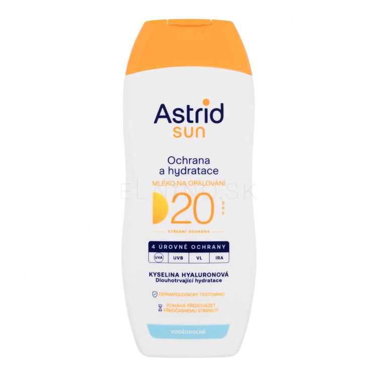 Astrid Sun Moisturizing Suncare Milk SPF20 Opaľovací prípravok na telo 200 ml