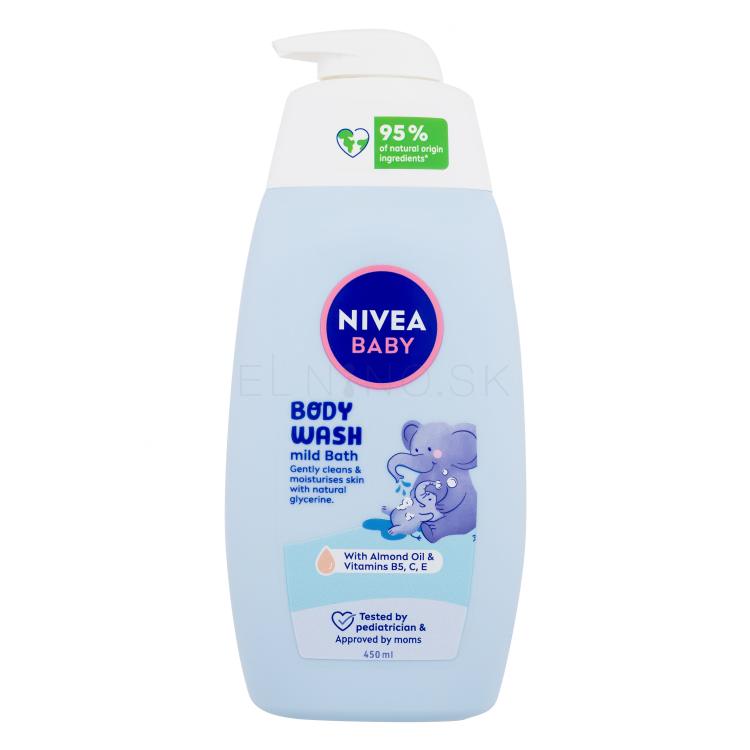 Nivea Baby Body Wash Mild Bath Sprchovací gél pre deti 450 ml