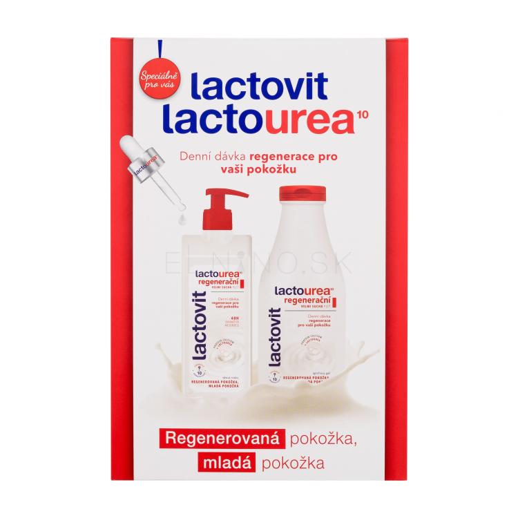 Lactovit LactoUrea Regenerating Darčeková kazeta telové mlieko Lactourea Regenerating Body Milk 400 ml + sprchovací gél Lactourea Regenerating Shower Gel 500 ml