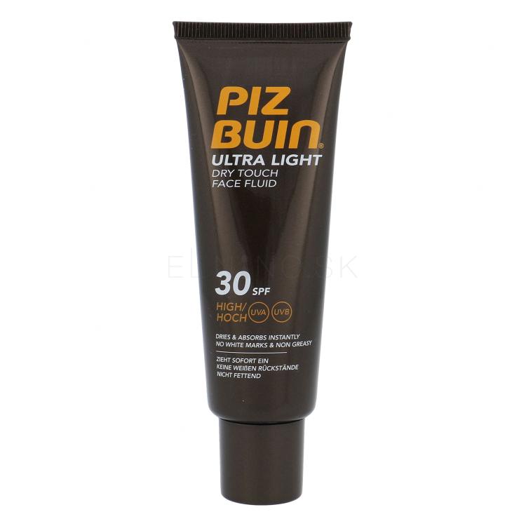 PIZ BUIN Ultra Light Dry Touch Face Fluid SPF30 Opaľovací prípravok na tvár 50 ml poškodená krabička