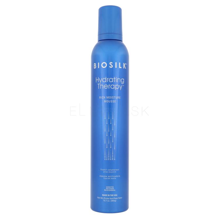 Farouk Systems Biosilk Hydrating Therapy Rich Moisture Mousse Tužidlo na vlasy pre ženy 360 g