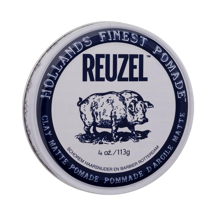 Reuzel Hollands Finest Pomade Clay Matte Pomade Pre definíciu a tvar vlasov pre mužov 113 g