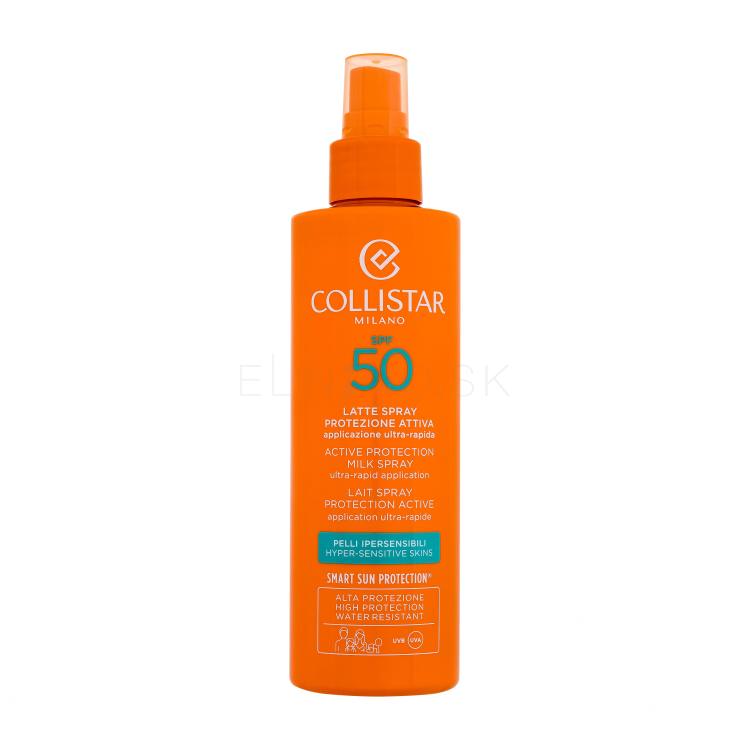 Collistar Active Protection Milk Spray SPF50 Opaľovací prípravok na tvár 200 ml