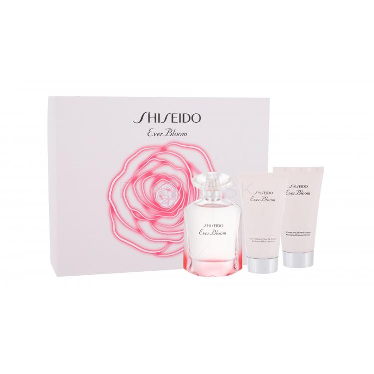 Shiseido Ever Bloom Darčeková kazeta parfumovaná voda 50 ml + sprchovací krém 50 ml + telové mlieko 50 ml