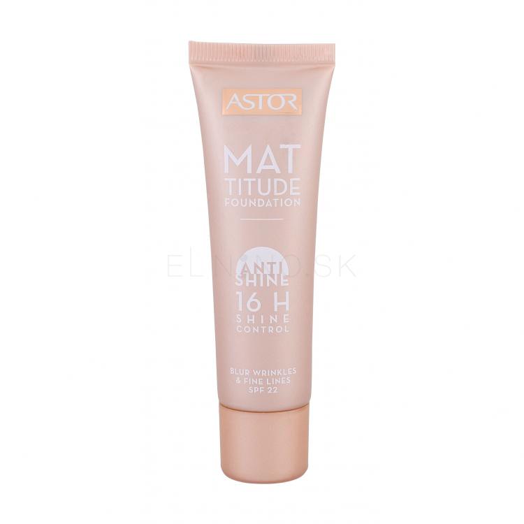 ASTOR Mattitude Anti Shine Foundation SPF22 Make-up pre ženy 30 ml Odtieň 301 Honey