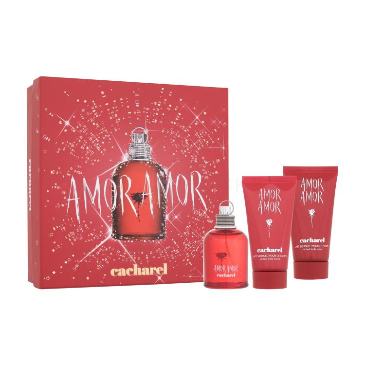 Cacharel Amor Amor SET2 Darčeková kazeta toaletná voda 50 ml + telové mlieko 2 x 50 ml
